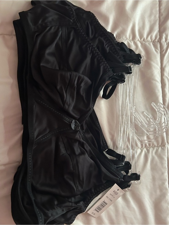 Other - Black Satin Bralette Set